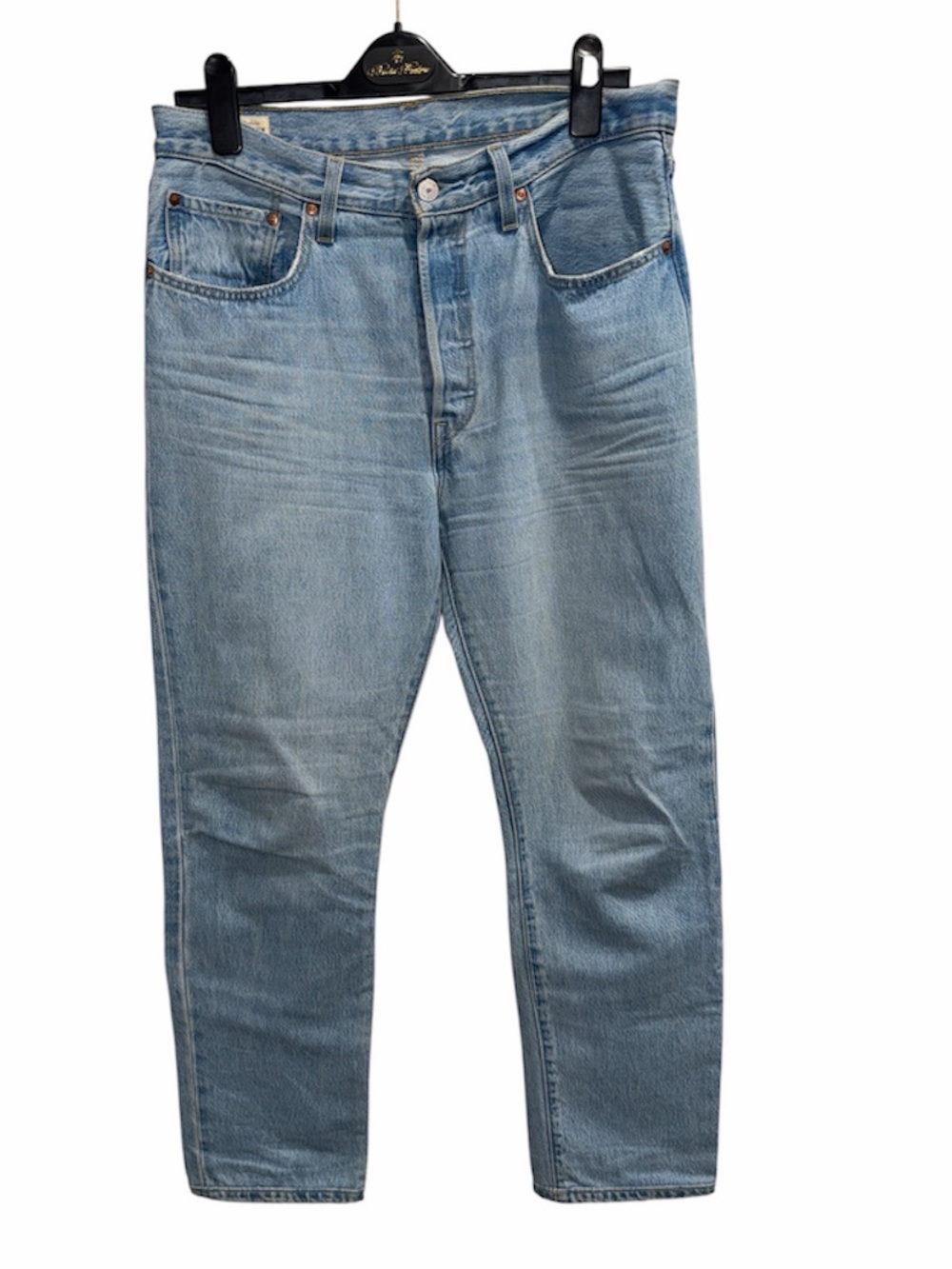 Levi’s 501 Premium Blue Men’s Jeans Light Wash Straight Leg Size 30 X 32.
